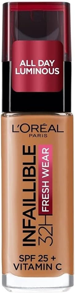 L'Oréal Paris Infallible Fluid Foundation 32 hours Fresh Wear - All Skin Types - Hazelnut - 30 ml