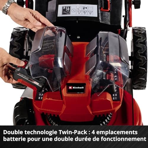 Einhell Professional Tondeuse à Gazon sans Fil GP-CM 36/47 S HW Li Power X-Change (36V, 47 cm Largeur de Coupe, autotractée, Moteur sans Charbon) Livré avec 4 Batteries 4,0Ah et 2 Chargeurs Doubles - Image 10
