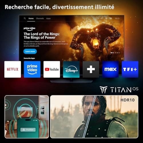 Philips. Marque Philips reconnue pour sa qualité. Téléviseur haute définition. Écran grande taille. Expérience visuelle premium. - Image 8