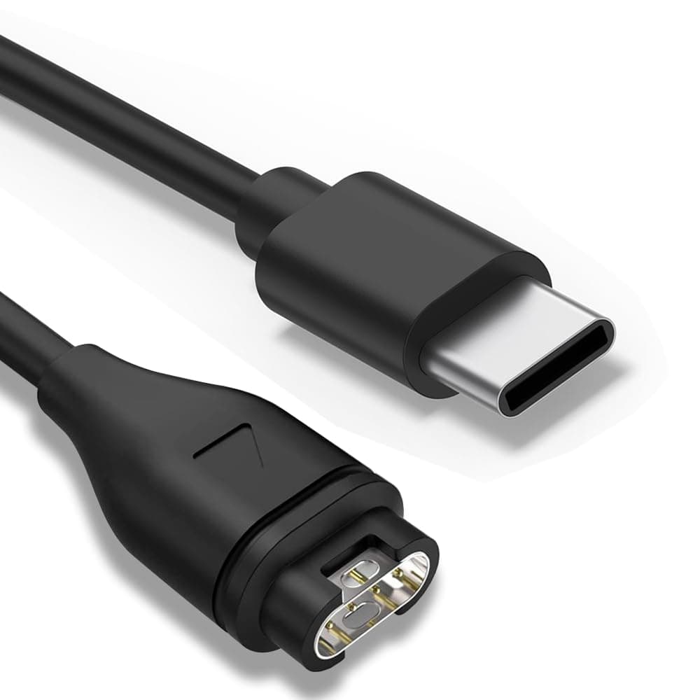 Type C Charger Watch Cable Compatible with Garmin Fenix 7 7x 7 pro, 6 6S 6X Pro, Fenix 5 5S 5X Plus, Forerunner 165 265 965 955 745 45 55 255, Vivoactive 3 4 4S, Venu 2 3 3s, Instinct 2, epix 2 Pro