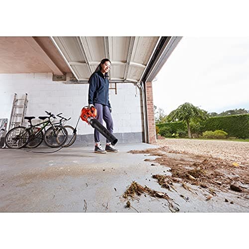 BLACK+DECKER - Wired axial blower 1850W - Leaf blower with 2 speeds - Integrated scraper - wind tunnel volume 12.75 m3/min - 190 km/h blower speed - BEBL185-QS - Image 3