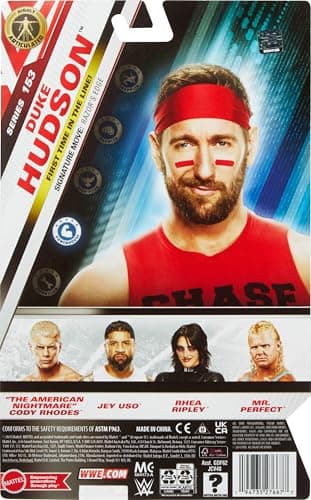 Mattel WWE Duke Hudson Main Event Series #153 6-inch Collectible Action Figure with 10 Points of Joint and Realistic Look - Image 7