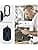 SURITCH Transparent Case Compatible with Samsung Galaxy Buds 2/Buds Live/Buds 2 Pro/Buds Pro/Buds FE Cover, Portable Shockproof Protective Case with Keychain for Samsung Buds 2 Navy Blue - Image 7