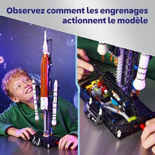 LEGO Technic La Fusée SLS NASA Artemis - Jouet Interactif STEM avec 4 Astronautes & Fonction de Séparation - Idée de Cadeau d'anniversaire pour Garçon ou Fille dès 9 Ans 42221 - Image 5