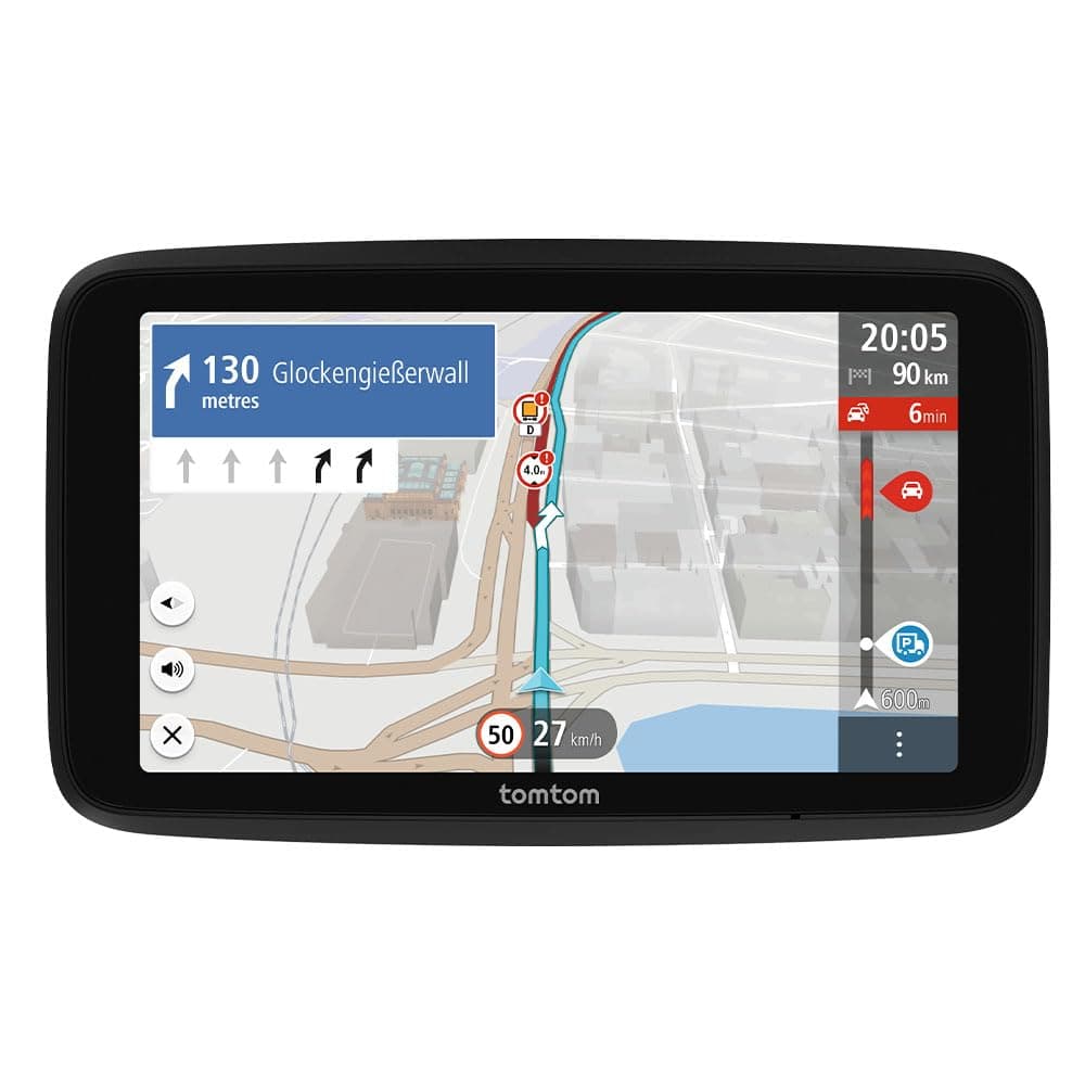 TomTom GO Professional 2nd Generation GPS (6 Inch, Capacitive Touch Screen, Europe 49 Map, and Real Time Traffic Information designed for Trucks, Cars, Buses and Large Vehicles)