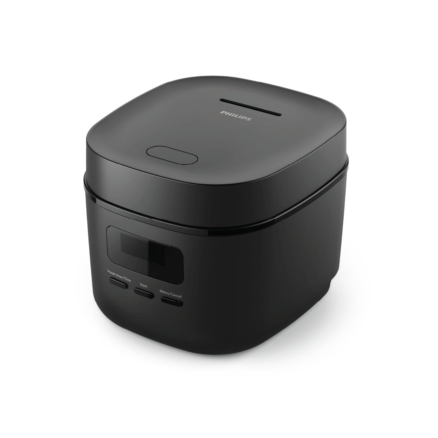 Philips Philips Mini Rice Cooker Series 3000-0.54 l, 5-Layer Bakuhanseki Coating, 30 min Quick Cook Mode, 5 Automatic Menus, Black (HD3080/80)