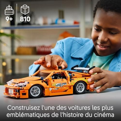 LEGO Technic Fast and Furious Toyota Supra MK4 - Jeu de Construction avec Voiture de Course – Inclut Un Moteur 6 cylindres et Un Capot ouvrant - Idée Cadeau pour garçons et Filles dès 9 Ans 42204 - Image 4