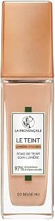 Light Care Foundation - 97% ingredients of natural origin - Medium coverage - All skin types - With Provence PDO Organic Olive Oil - Shade: 20 Nude Beige - 30 ml