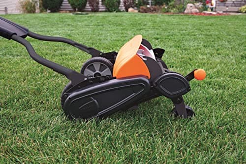 Fiskars Manual lawn mower, Cylinder mower with blade friction free cutting system, Cutting width: 46 cm, Black/Orange/Silver, StaySharp Max, 1000591 - Image 7