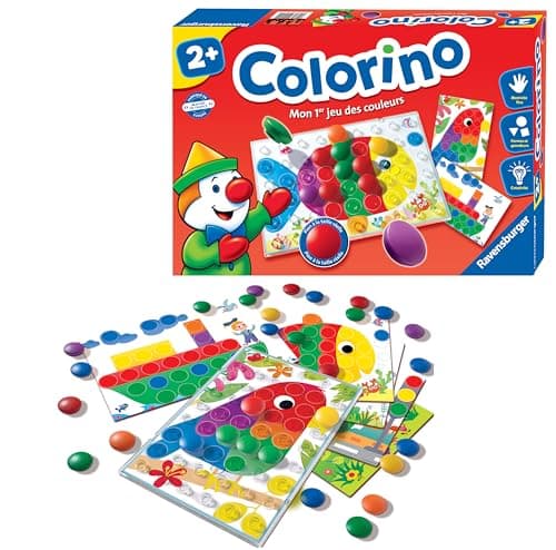 Ravensburger - Colorino - 24011 - Game to Learn Colours - Development of Fine Motor Skills - Educational Game - Children's Mosaic - French Version - 24011 - Image 2