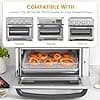 Cuisinart TOA-60 TOA-65 TOA-70 Air Fryer Pan & Basket, Toaster, Convection Oven, 30.5 x 29 cm, Stainless Steel Basket, Dishwasher Safe - Image 4