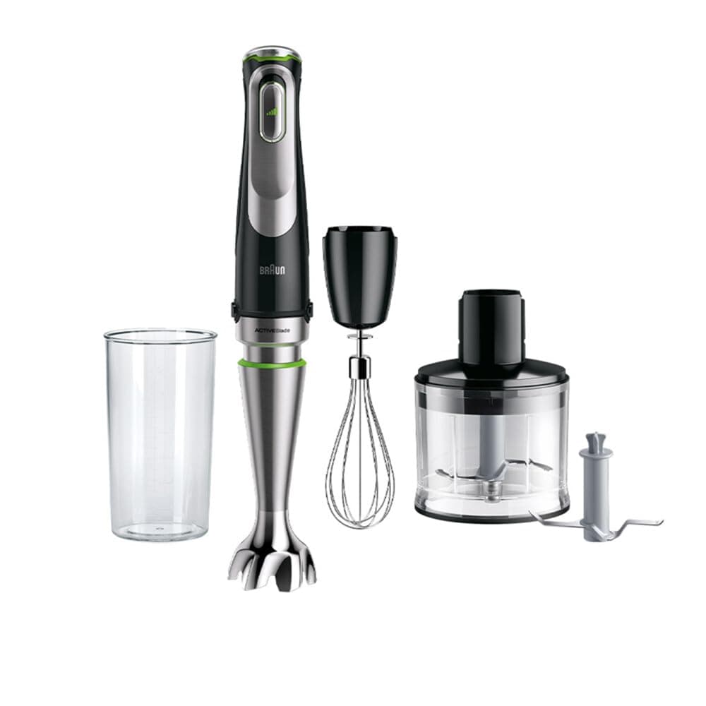 Braun MultiQuick 9 Manual Blender XL with PowerDrive Active Technology 500ml 600ml BPA Free Beaker with Lid 1200W MQ 9135XI Black - Image 1
