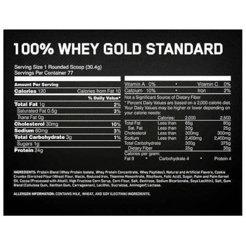 Optimum Nutrition 100% Gold Standard Small Milk 2270 G, Banana - Image 4