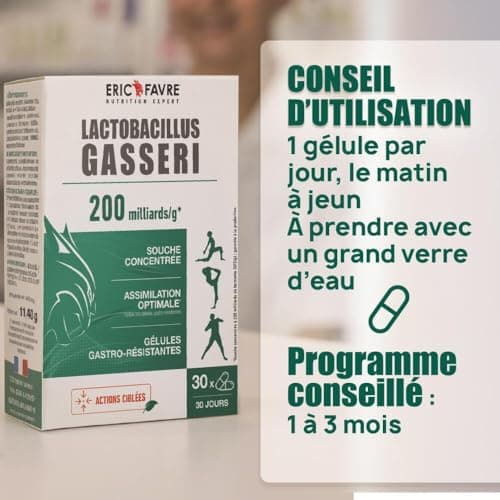 LACTOBACILLUS GASSERI - Natural 200 Billion Ferment - High Dosed - L. Gasseri - Living Complex - Gastro-Resistant Vegetable Capsules - Program 30J - Eric Favre - Image 6