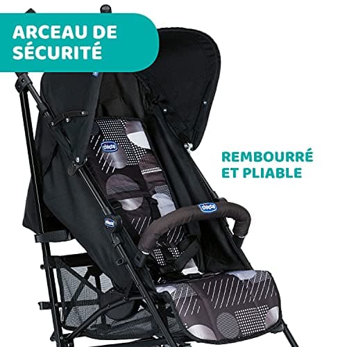 Chicco London Up Lightweight Compact Pushchair with Tilting Backrest with Protective Clamp, Folding Umbrella – From Birth to 15 kg – Matrix – 104 x 46.5 x 83 cm - Image 8