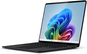 Microsoft Surface Laptop | Copilot+ PC | 13.8" Touch Screen | Snapdragon® X Elite | 16GB RAM | 1TB SSD | Latest Model, 7th Edition | Black