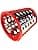 Large Red Grater for Kitchen Preparation Small Appliances Moulinex - Image 2