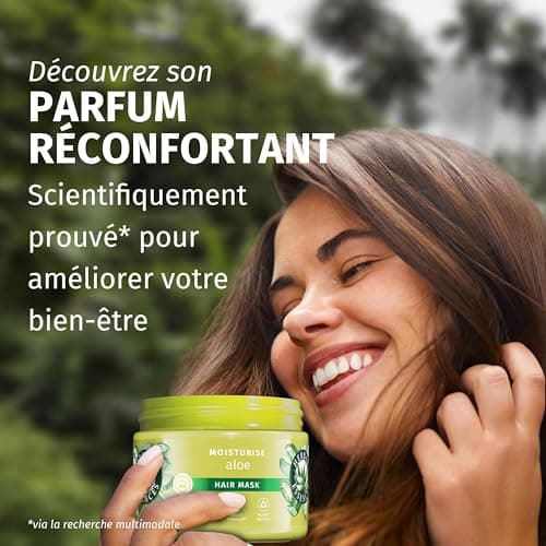 HERBAL ESSENCES - Sans Sulfate - Masque Hydratant 500ml Aloe Vera - Apaise, Hydrate, Nettoie et Nourrit Les Cheveux Très Secs - Parfum Jasmin, Sans Silicone ni Sulfate - Végan - Image 6