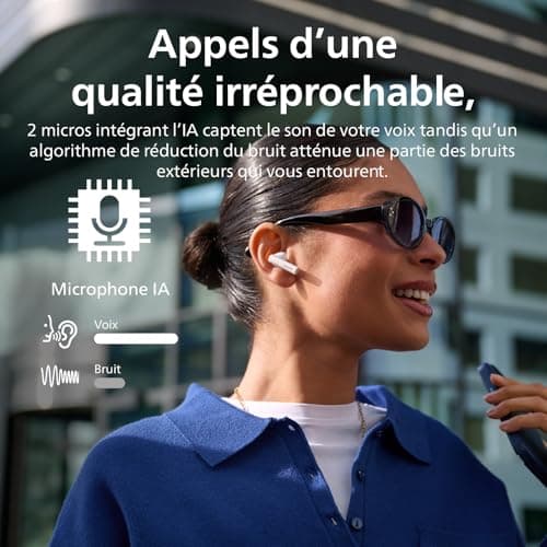 Philips TAT2520WT True Wireless Bluetooth Noise Cancelling Earphones - Small Earbuds, Natural Sound, Dynamic Bass Function - Pocket Charging Box, Clear Calls - White - Image 4