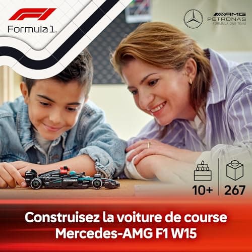LEGO Speed Champions Voiture F1 Mercedes-AMG W15 - Voiture de Course avec minifigurine Collector de Pilote de Formule 1 - Maquette pour garçons et Filles dès 10 Ans ou Fans de Sport Automobile 77244 - Image 4