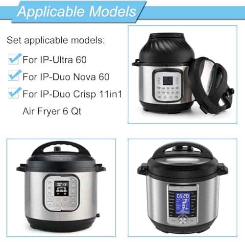 Steam Release Valve Gasket Anti-Clogging Protective Cover Replacement Parts for Instant Pot Ultra 60 Duo Nova 60 and Duo Crisp 11in1 Air Fryer 6qt - Image 3