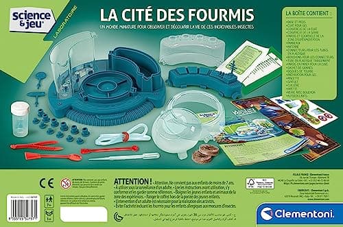 Clementoni | Science & Play – The City of Ants for Kids 7+ | Building Ant with Transparent Modules, Gel, Botanical Greenhouse, Seeds and Tools | Nature and Insects Educational Game - Image 4