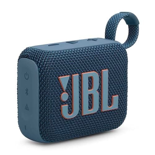JBL GO4 Bluetooth Speaker, USB C Charging, Dustproof IP67, Waterproof, App Friendly, Passive Radiator, Portable, Blue - Image 2