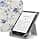 MoKo Universal Case for 6 Inch 6.8 Inch 7 Inch Kindle eReaders Fire Tablet – Kindle/Voyaga/Lenovo/Sony Kindle E-Book E-Reader Tablet, PU Case with Adjustable Stand and Hand Strap, White & Blue - Image 2