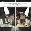Moulinex Powermix Silence Hand Mixer, 600 W, Variable Speed, Turbo, 2 Whisks, 2 Dough Hooks, Stainless Steel Mixer Stand, HM653910 Mini Chopper, Silver - Image 6