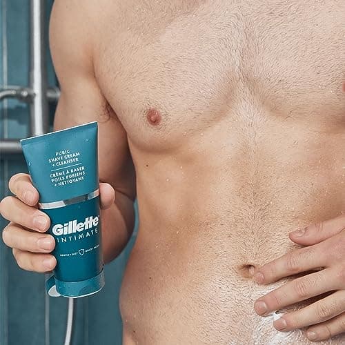 Gillette Intimate For Men 2-in-1 Shaving Cream & Intimate Cleanser For Good Intimate Hygiene, Against Pubic Hair Shaving Irritation, Dermatologically Tested, 177ml - Image 4