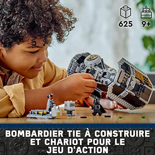 LEGO 75347 Star Wars The Bomber TIE, Buildable Model Kit & 75325 Star Wars The Hunter N-1 Mandalorian The Book of Boba Fett: Space Adventure with Baby Yoda Figures - Image 4