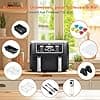 Air Fryer Accessories, Vernatti Air Fryer Ninja Foodi Mould AF400EU/AF300EU/AF500EU, 18pcs with Dish Silicone Air Fryer, Racks, Kitchen Oil Spray, Muffin Mould, Bread Pan, Oil Blotting Paper etc - Image 6