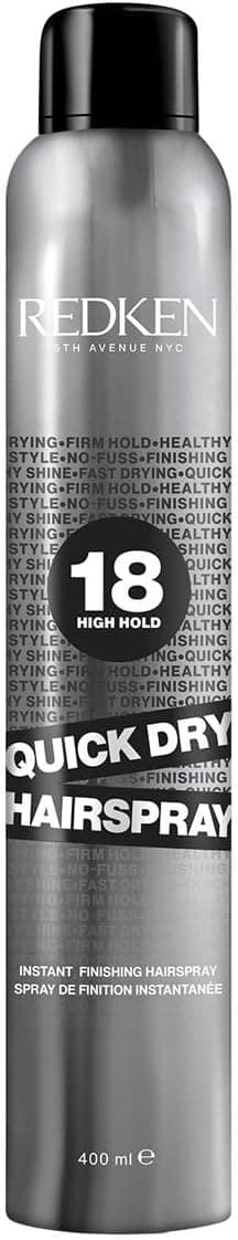 REDKEN - Spray Fixant Instantané Non-Aérosol - Anti-Frisottis - Fixation Forte - Fini Brillant & Ferme - Vegan, Formule Testée Dermatologiquement - Tous Types De Cheveux - Quick Dry 18-400 ml - Image 1