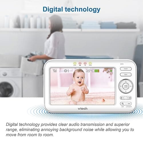 Vtech Indoor Vision XXL BM4550 Video Baby Monitor 720p Extra Large Screen French Version 1 Unit (Pack of 1) - Image 5