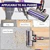 Dyson V7 V8 V10 V11 V15 Brush Flexible 180° Swivel Brush with 4 LED Headlights and 2 Replacement Rollers Hard Floors and Carpet - Image 6