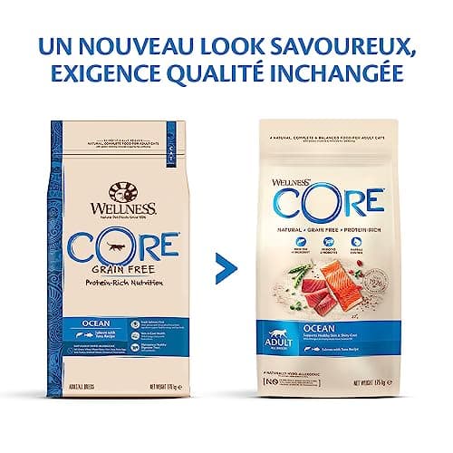 Wellness CORE Ocean 1.75 kg, Salmon/Tuna – Grain Free, Natural, Hypoallergenic, High Protein, High Fish Content, Healthy Skin & Shiny Coat - Image 8