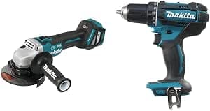 Makita DGA513Z & DDF482Z Brushless Angle Grinder Diameter 125 mm 18 V Li-Ion 60 nm 18 V Blue