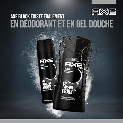 AXE - Eau de toilette Black - Efficacité et fraîcheur 24h - Parfum énergisant au bois de cèdre intense et baies noires - 100ml - Image 7