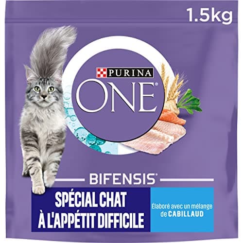 PURINA ONE | Benefits | Adult Cat with Difficult Appetite | Dry Food | Stimulates the Cat's Appetite, High Digestibility | Tasty Cod, Trout Flavour | Bag | Pack of 1 x 1.5 kg - Image 3