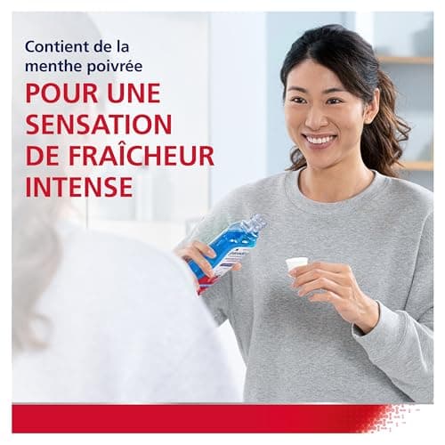 PARODONTAX - Bain de Bouche Quotidien à l'Acide Hyaluronique - Renforce & Protège les Gencives - Combat les Bactéries de la Plaque Dentaire - 0% Alcool - Menthe Fraîche - 2 x 500 ml - Image 8