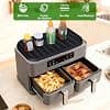 VINATO Silicone Mat for Air Fryer Storage Stand, for Ninja AF500EU AF400EU AF451EU, Accessories Cushion Mat for Foodi Max Dual Zone 9.5L-10.4L, Dustproof Easy to Clean - Image 6