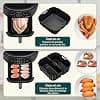 Silicone Air Fryer Mould for Philips 2000 Series 6.2L, 3 Piece Air Fryer Mould for Philips 6.2L NA230, Reusable Dish Airfryer - Image 4