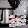 Feuille de triche Instant Pot, guide d'aimant instantané clair et facile pour diverses catégories d'aliments, accessoires instantanés pour cuisson rapide, bon assistant de cuisine - Image 5