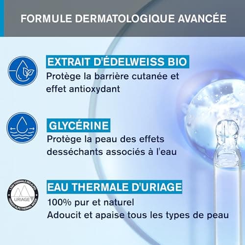 Uriage Edelweiss Organic Cleansing Water Foam - Ultra-Soft, Cleansing & Make-up Remover - Perfectly Removes Makeup, Leaves Skin Soft - Floral - Soap Free - Physiological pH - 150 ml - Image 4