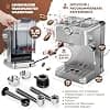 ProfiCook Espresso Machine | Automatic Espresso Machine with Filter Holder | Italian Espresso Pump | 20 Bar | Coffee Powder & Nespresso Compatible Capsules | Coffee Machine | PC ES 1267 - Image 7