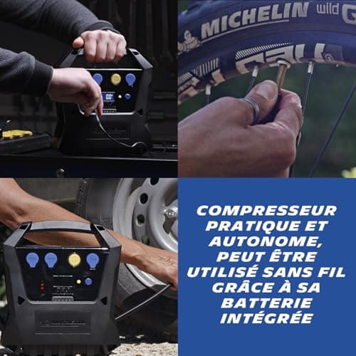 MICHELIN 009522 Wireless Air Compressor, 6.9 Bar/100 PSI - Image 4