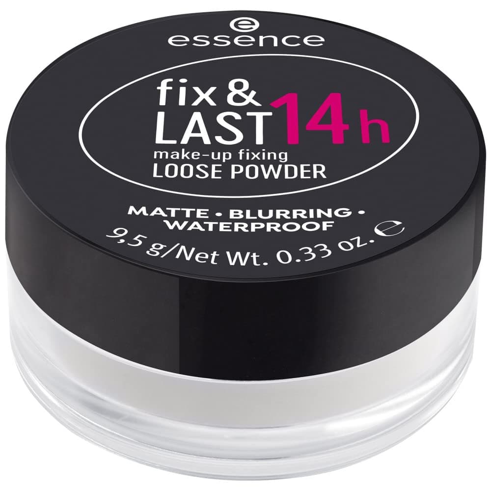 Essence Cosmetics fix et LAST 14h make-up fixing LOOSE POWDER poudre libre, longue durée, fixant, contrôle du sébum - contrôle de la brillance, mat (9.5g) - Image 5