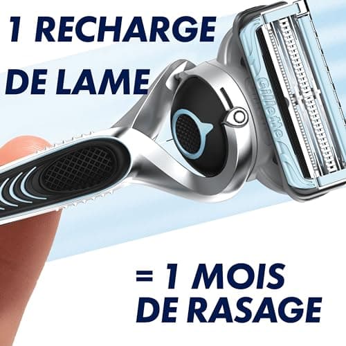 Gillette SkinGuard Sensitive Skin Flexball Razor For Men With Irritation-Prone Skin, 1 Handle, 1 Refill Blades - Image 7