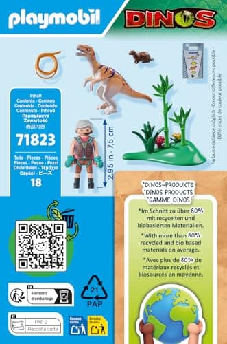 VELOCIRAPTOR +EXPLORATR +LASSO PLAYMOBIL PLL71823 - Image 5