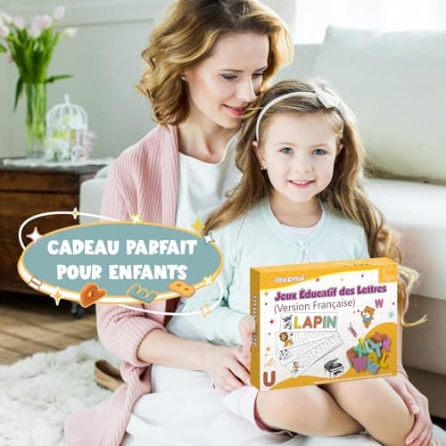Girl Toy 3-8 Years, Educational Games 3-9 Years, Gift Girl 3-10 Years, Child Toy 3-11 Years Boy French Board Games Letter Scrabble - Image 8